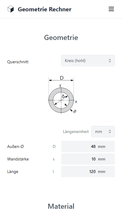 Geometrie Rechner